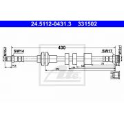 Слика 1 на црево за кочница ATE 24.5112-0431.3