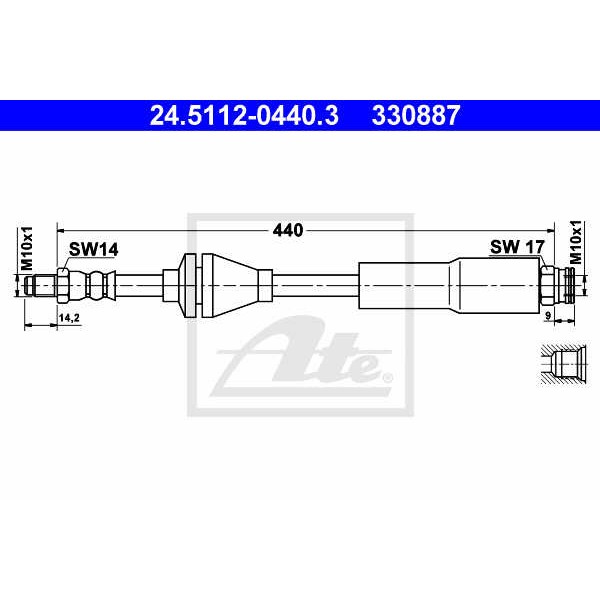 Слика на Црево за кочница ATE 24.5112-0440.3