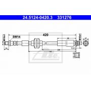 Слика 1 на црево за кочница ATE 24.5124-0420.3