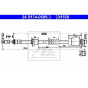 Слика 1 на црево за кочница ATE 24.5134-0689.3