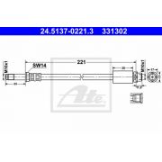 Слика 1 на црево за кочница ATE 24.5137-0221.3