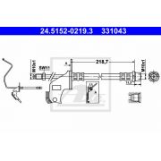 Слика 1 на црево за кочница ATE 24.5152-0219.3