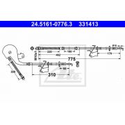 Слика 1 $на Црево за кочница ATE 24.5161-0776.3