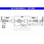 Слика 1 $на Црево за кочница ATE 24.5166-0454.3