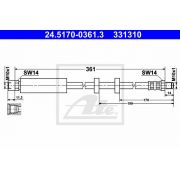 Слика 1 на црево за кочница ATE 24.5170-0361.3