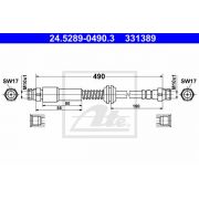 Слика 1 на црево за кочница ATE 24.5289-0490.3