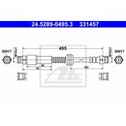 Слика 1 на црево за кочница ATE 24.5289-0495.3
