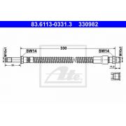Слика 1 на црево за кочница ATE 83.6113-0331.3