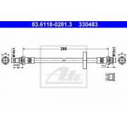 Слика 1 на црево за кочница ATE 83.6118-0281.3