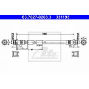 Слика 1 на црево за кочница ATE 83.7827-0263.3