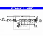 Слика 1 на црево за кочница ATE 83.7838-0371.3