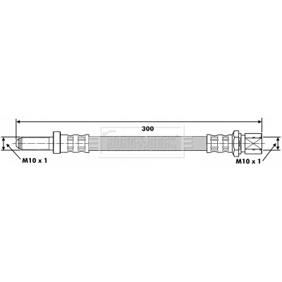 Слика на Црево за кочница BORG & BECK BBH6140