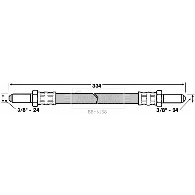 Слика на Црево за кочница BORG & BECK BBH6168