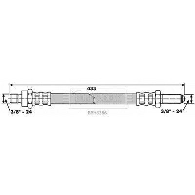 Слика на Црево за кочница BORG & BECK BBH6386