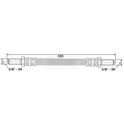 Слика на Црево за кочница BORG & BECK BBH6554