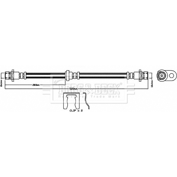 Слика на Црево за кочница BORG & BECK BBH8123