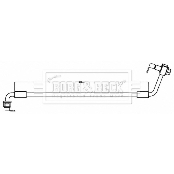 Слика на црево за кочница BORG & BECK BBH8694 за Opel Astra K (B16) 1.6 CDTi (68) - 160 коњи дизел