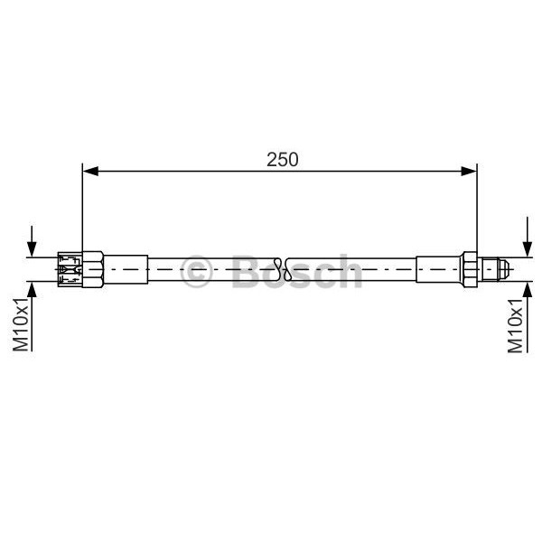 Слика на црево за кочница BOSCH 1 987 476 009 за Audi Quattro (85) 2.2 quattro - 121 коњи бензин