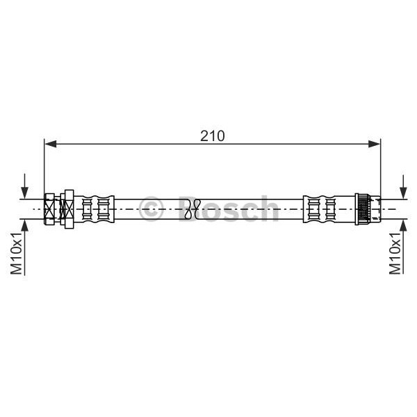 Слика на црево за кочница BOSCH 1 987 476 044 за Renault Espace 4 (JK0) 2.0 Turbo (JK0B, JK0N) - 163 коњи бензин