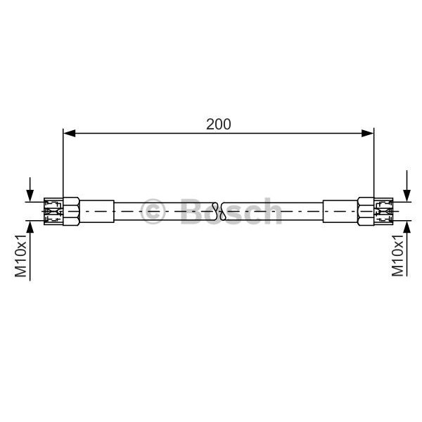 Слика на црево за кочница BOSCH 1 987 476 062 за Volvo S70 Saloon (P80) 2.0 - 143 коњи бензин