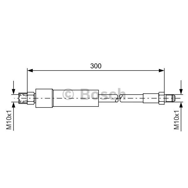 Слика на црево за кочница BOSCH 1 987 476 074 за BMW 7 Limousine E65 730 i,Li - 258 коњи бензин