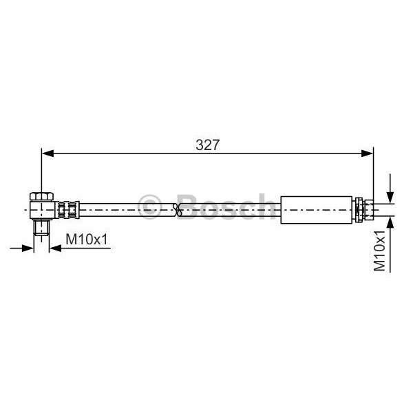 Слика на црево за кочница BOSCH 1 987 476 098 за Ford Mondeo 2 Estate (BNP) 1.6 i 16V - 95 коњи бензин