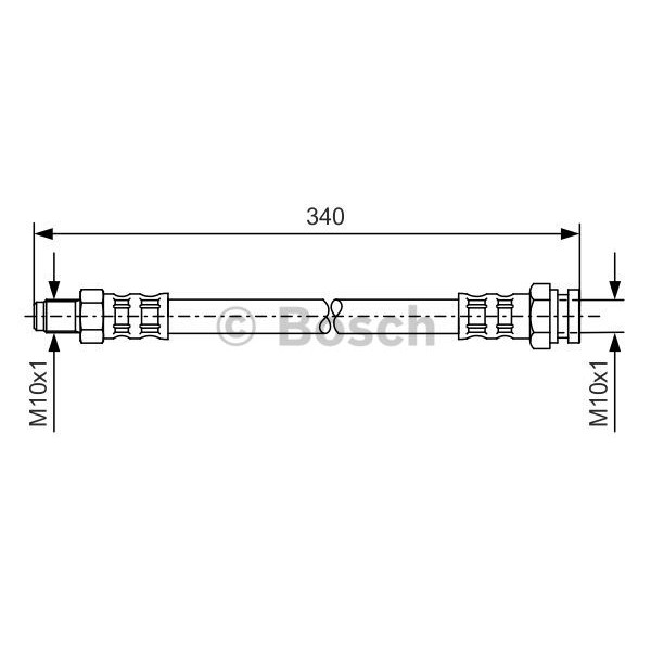 Слика на црево за кочница BOSCH 1 987 476 121 за Renault Master Bus (T) 2.1 D - 60 коњи дизел