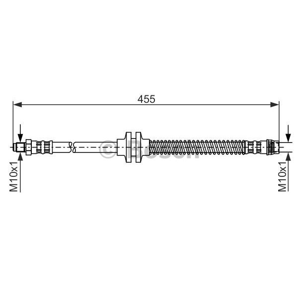 Слика на црево за кочница BOSCH 1 987 476 126 за Renault Scenic 2 (JM0-1) 1.9 dCi (JM0G, JM12, JM1G, JM2C) - 120 коњи дизел