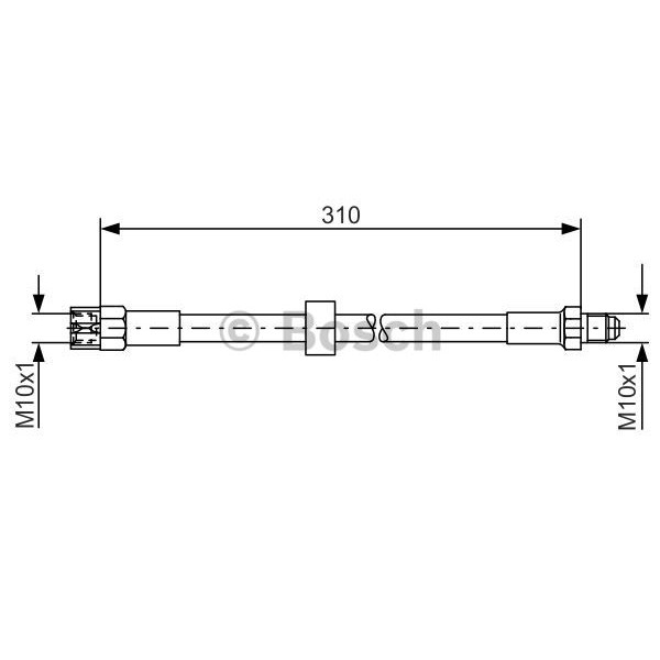 Слика на црево за кочница BOSCH 1 987 476 128 за Volvo 740 Estate (745) 2.4 Diesel - 82 коњи дизел