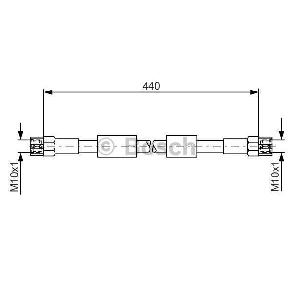 Слика на црево за кочница BOSCH 1 987 476 139 за VW Transporter T3 Bus 2.1 Syncro - 87 коњи бензин