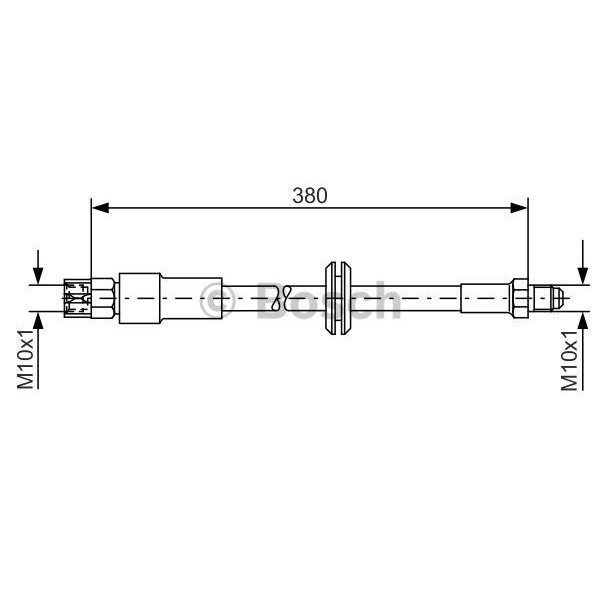 Слика на црево за кочница BOSCH 1 987 476 140 за Audi Quattro (85) 2.1 Turbo quattro - 162 коњи бензин