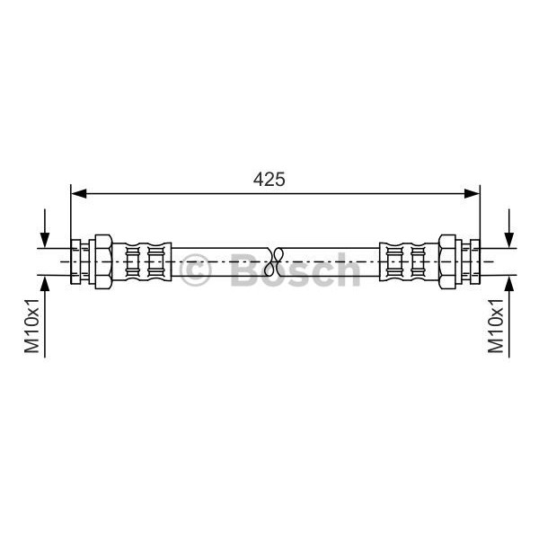 Слика на црево за кочница BOSCH 1 987 476 169 за VW Caddy 2 Box (9K9A) 1.7 SDI - 57 коњи дизел