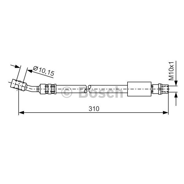 Слика на црево за кочница BOSCH 1 987 476 202 за Opel Corsa C Box 1.3 CDTI 16V - 69 коњи дизел