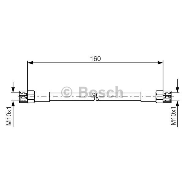 Слика на црево за кочница BOSCH 1 987 476 220 за Seat Toledo (1L) 1.8 16V - 125 коњи бензин