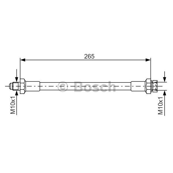 Слика на црево за кочница BOSCH 1 987 476 244 за Renault Espace 1 2.2 Quadra (J117) - 108 коњи бензин