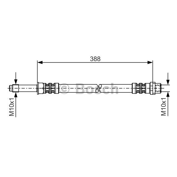 Слика на црево за кочница BOSCH 1 987 476 300 за Mercedes Sprinter 2-t Box (901,902) 211 CDI - 109 коњи дизел