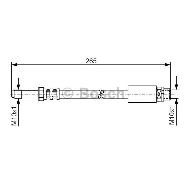 Слика на црево за кочница BOSCH 1 987 476 359 за BMW 1 F21 116 d - 116 коњи дизел