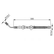 Слика 1 на црево за кочница BOSCH 1 987 476 372