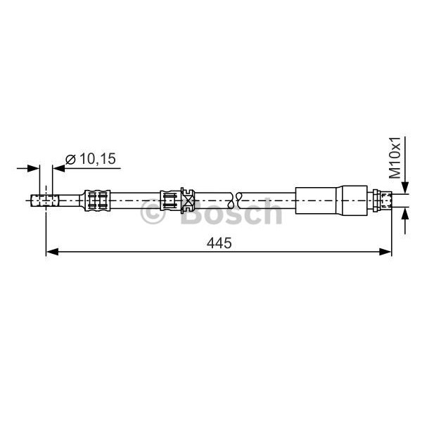 Слика на црево за кочница BOSCH 1 987 476 455 за Opel Astra H Van 1.7 CDTI - 110 коњи дизел