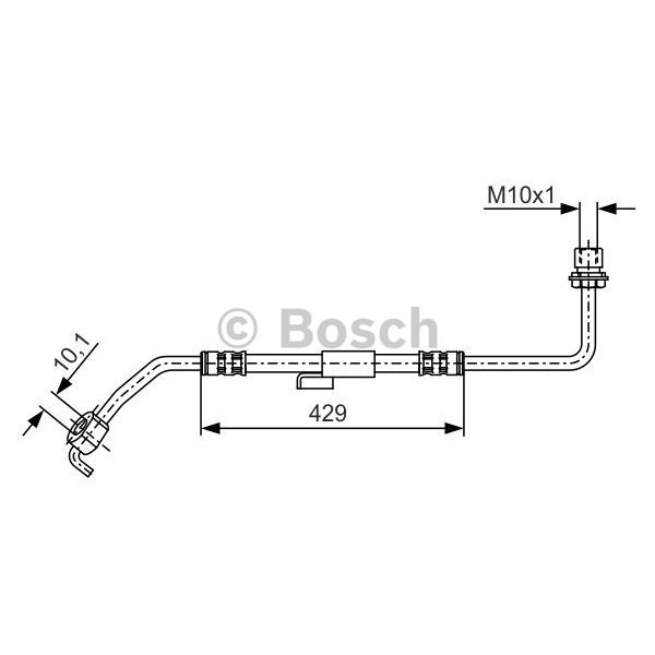 Слика на црево за кочница BOSCH 1 987 476 511 за Ford Transit Platform (E) 1991 2.0 - 90 коњи бензин