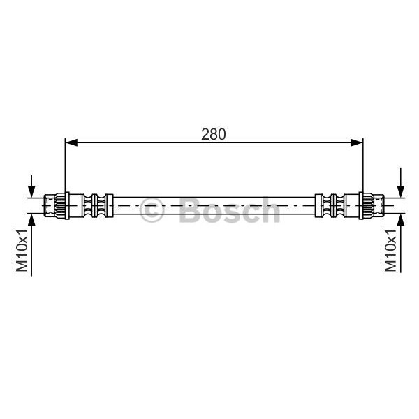 Слика на црево за кочница BOSCH 1 987 476 517 за Renault 21 Hatchback 1.7 (B48E) - 90 коњи бензин