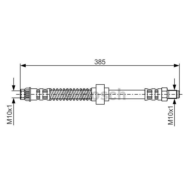 Слика на црево за кочница BOSCH 1 987 476 597 за Citroen Xantia Estate X1 2.0 i 16V - 132 коњи бензин