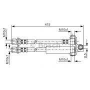 Слика 1 на црево за кочница BOSCH 1 987 476 615