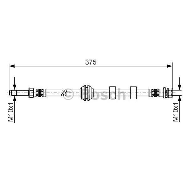 Слика на црево за кочница BOSCH 1 987 476 626 за Ford Mondeo 1 Estate (BNP) 1.8 TD - 88 коњи дизел