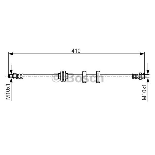 Слика на црево за кочница BOSCH 1 987 476 638 за Fiat Brava 182 1.9 TD 100 S (182.BF) - 100 коњи дизел