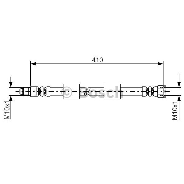 Слика на црево за кочница BOSCH 1 987 476 650 за BMW 5 Sedan E39 525 td - 116 коњи дизел