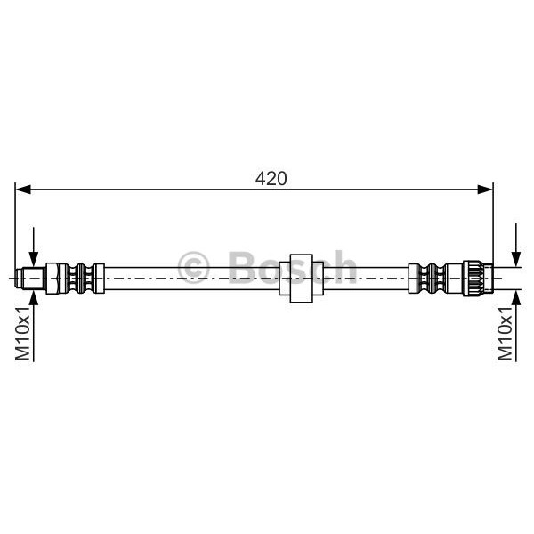 Слика на црево за кочница BOSCH 1 987 476 704 за Renault Megane 1 (BA0-1) 1.6 e (BA0F, BA0S) - 90 коњи бензин