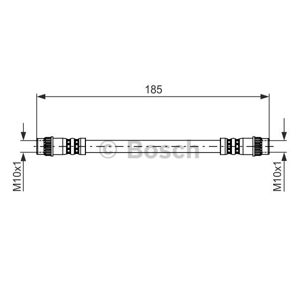 Слика на црево за кочница BOSCH 1 987 476 711 за  Renault Espace 3 (JE0) 2.2 dCi (JE0K) - 130 коњи дизел