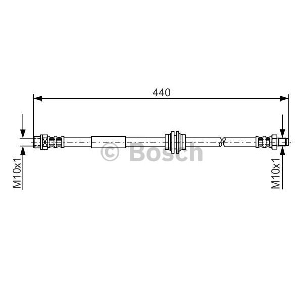 Слика на црево за кочница BOSCH 1 987 476 808 за Mini (R50,R53) Hatchback Works - 210 коњи бензин