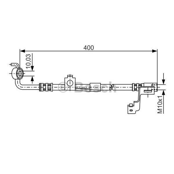 Слика на црево за кочница BOSCH 1 987 476 815 за Ford Escort 7 Saloon (gal,afl) 1.8 TD - 90 коњи дизел